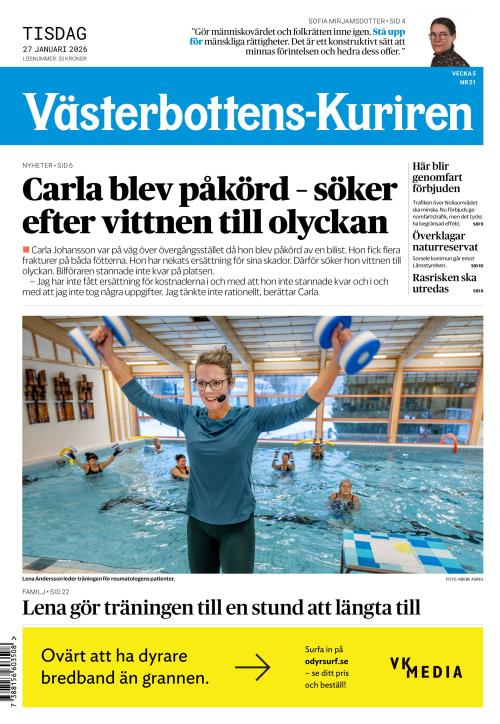 Västerbottens-Kuriren (SE) 27.1.2026