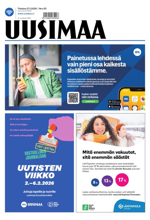 Uusimaa 27.1.2026