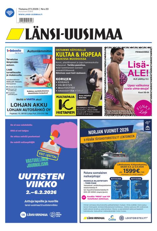 Länsi-Uusimaa 27.1.2026