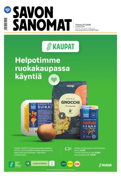 Savon Sanomat 27.1.2026