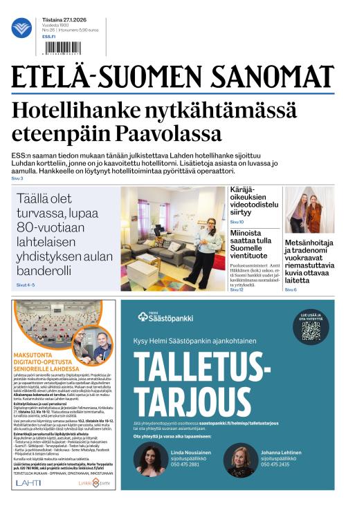 Etelä-Suomen Sanomat 27.1.2026