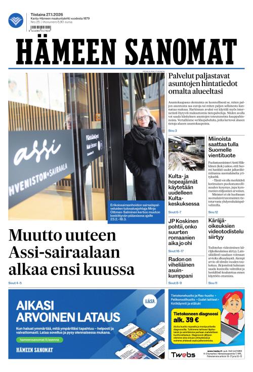 Hämeen Sanomat 27.1.2026