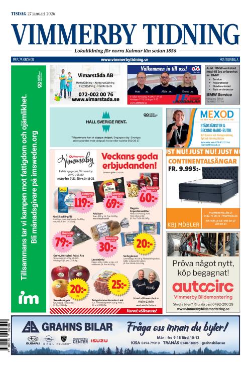 Vimmerby Tidning / Kinda-Posten 27.1.2026