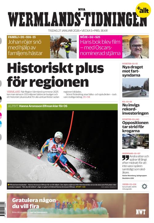Nya Wermlands-Tidningen 27.1.2026