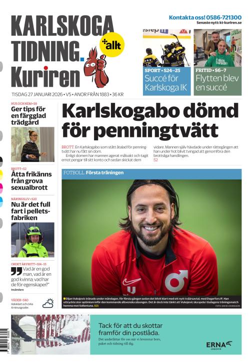 Karlskoga Tidning-Kuriren 27.1.2026