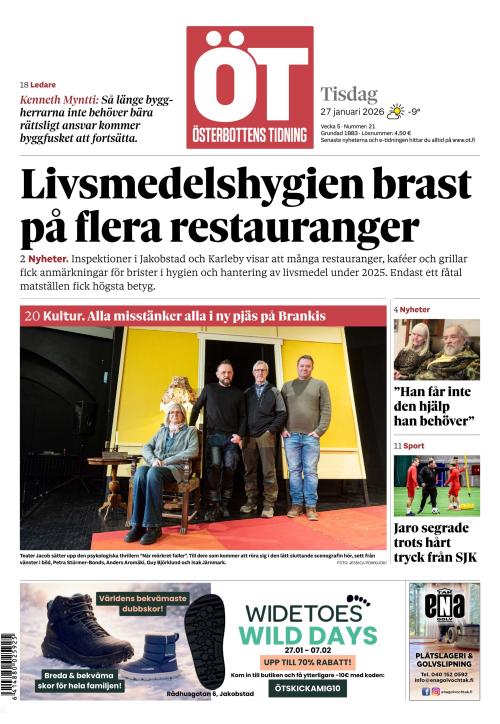 Österbottens Tidning 27.1.2026