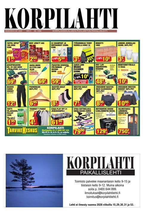 Korpilahti-lehti 28.1.2026