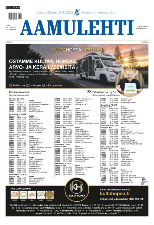 Aamulehti 28.1.2026
