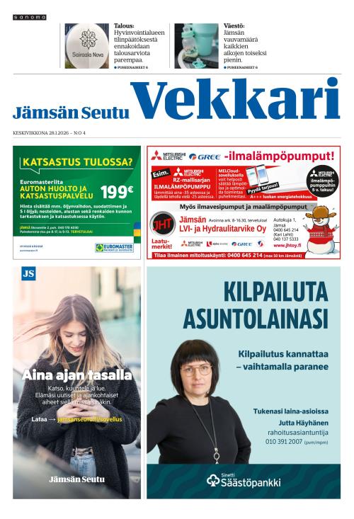 Jämsän Seutu ja Vekkari 28.1.2026