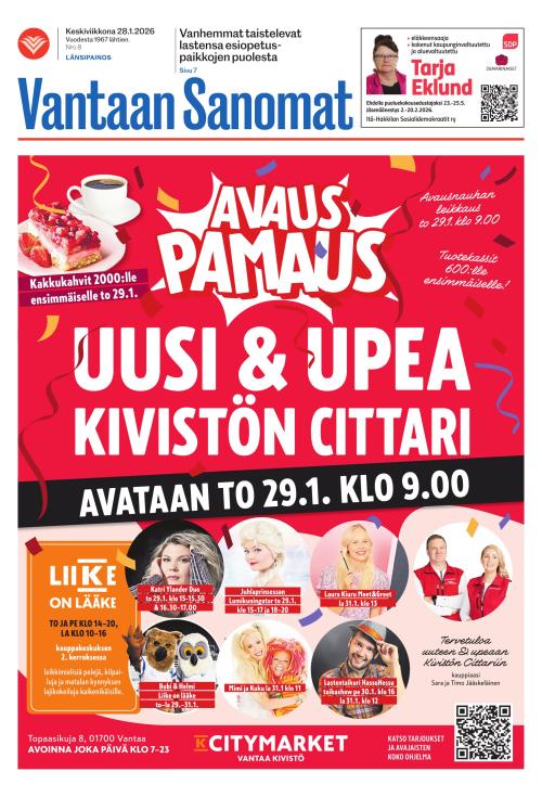 Vantaan Sanomat (Länsi) 28.1.2026