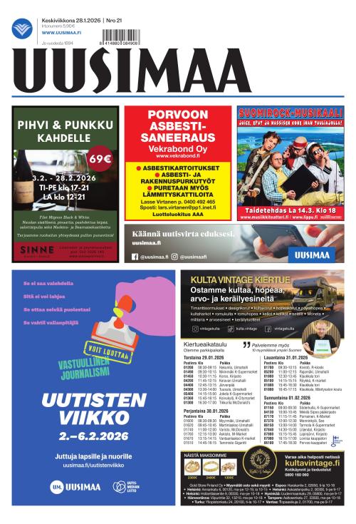 Uusimaa 28.1.2026