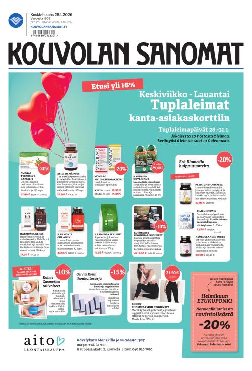 Kouvolan Sanomat 28.1.2026