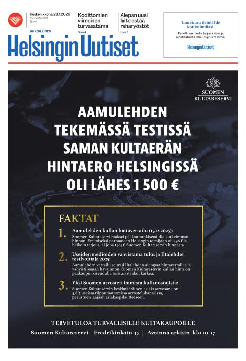 Helsingin Uutiset (Koillinen) 28.1.2026