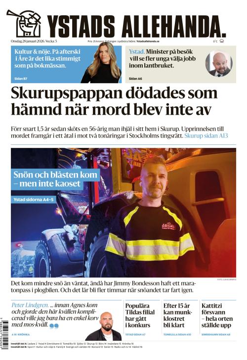 Ystads Allehanda 28.1.2026
