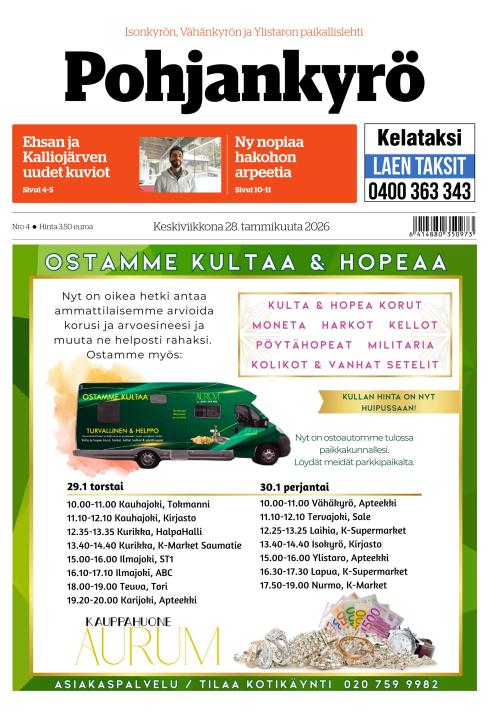 Pohjankyrö-lehti 28.1.2026