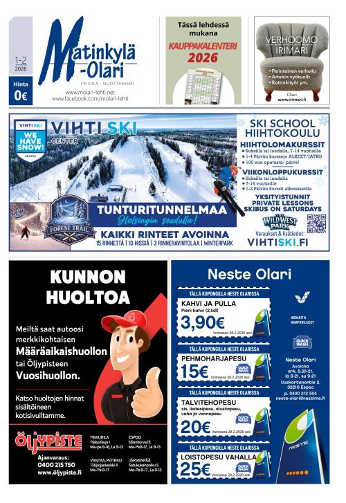 Matinkylä-Olari-lehti 29.1.2026