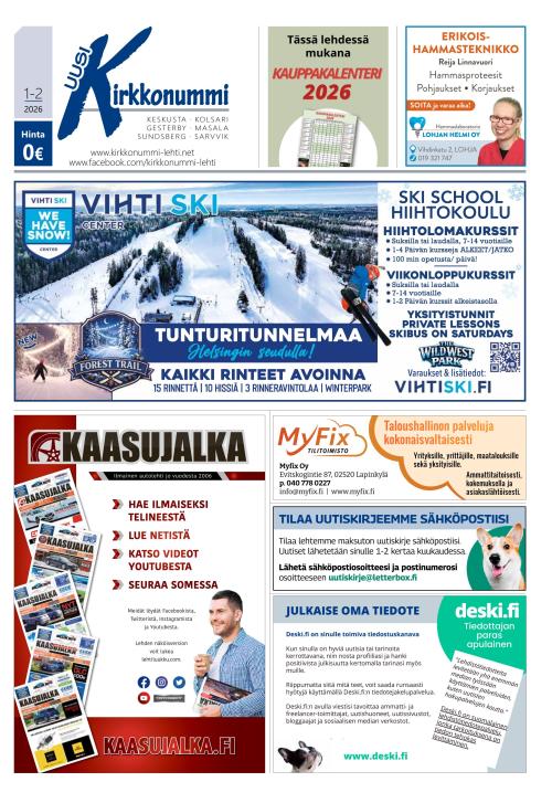 Kirkkonummi-lehti 29.1.2026