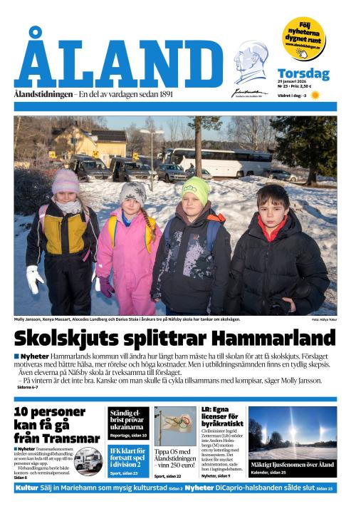 Ålandstidningen 29.1.2026
