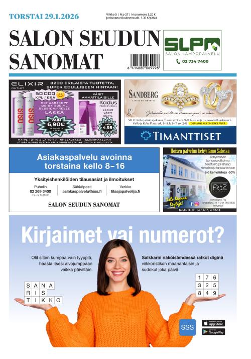 Salon Seudun Sanomat 29.1.2026
