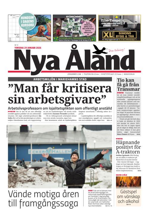 Nya Åland 29.1.2026