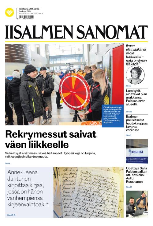 Iisalmen Sanomat 29.1.2026