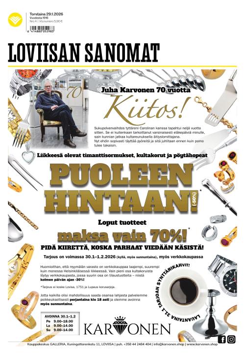 Loviisan Sanomat 29.1.2026