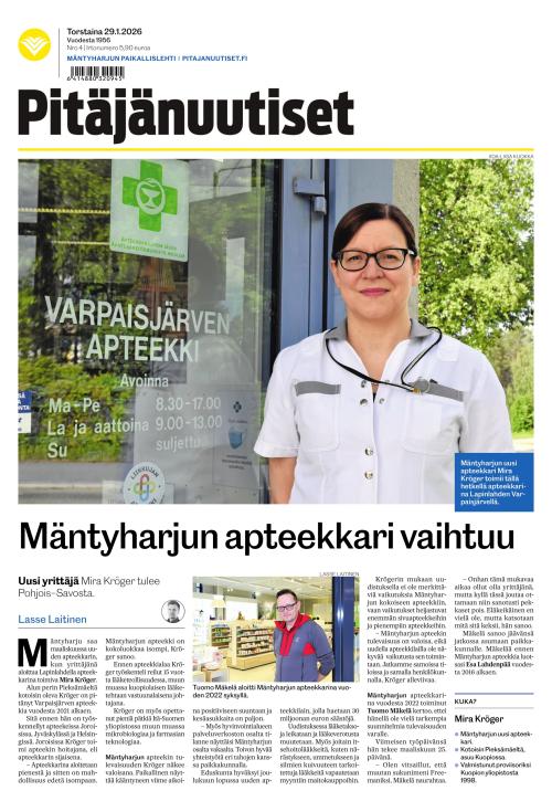 Pitäjänuutiset 29.1.2026