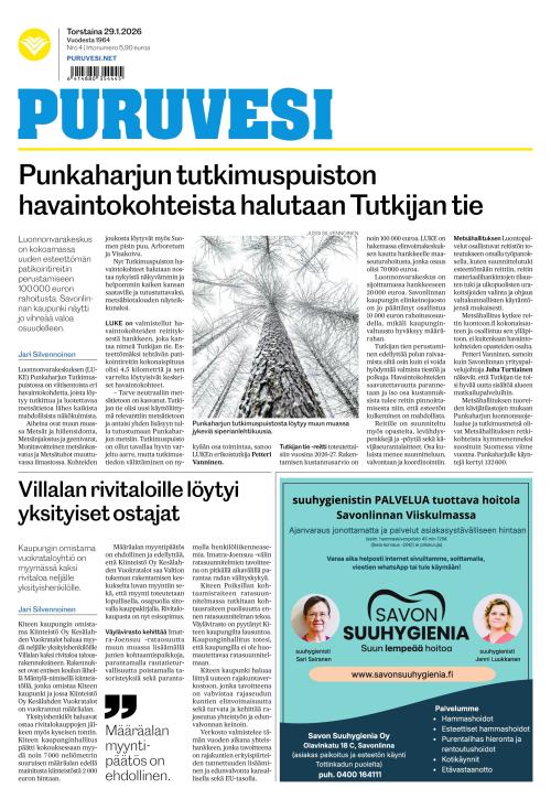 Puruvesi-lehti 29.1.2026