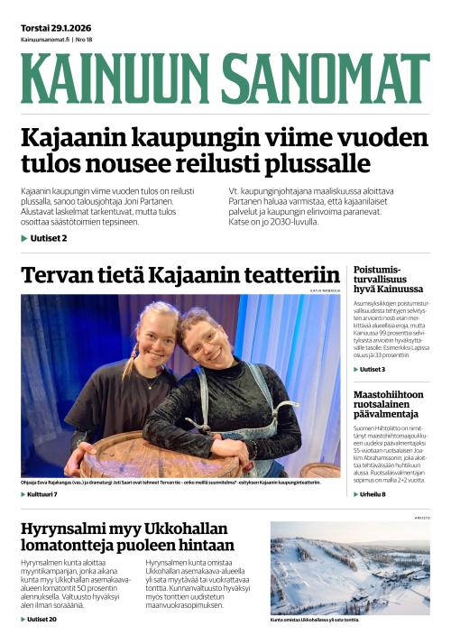 Kainuun Sanomat 29.1.2026