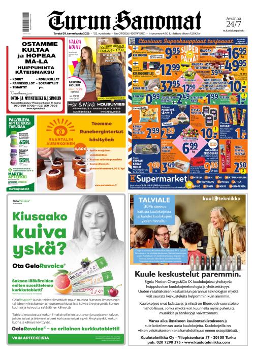 Turun Sanomat 29.1.2026