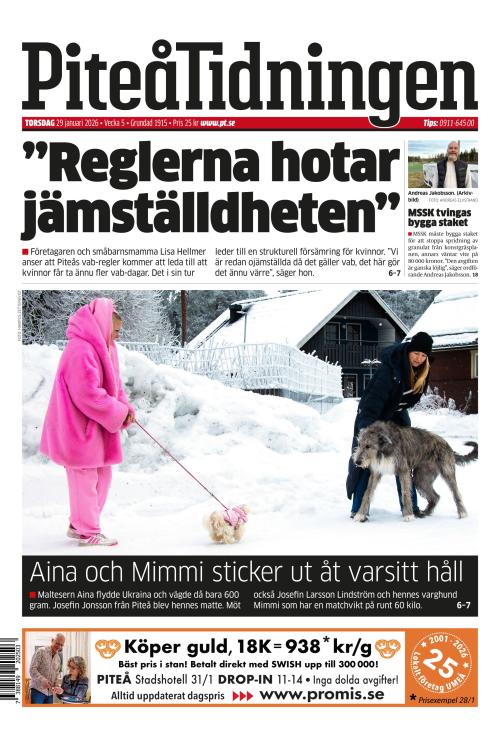 Piteå-Tidningen 29.1.2026
