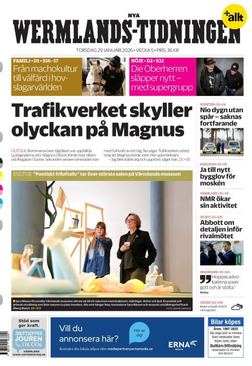 Nya Wermlands-Tidningen 29.1.2026