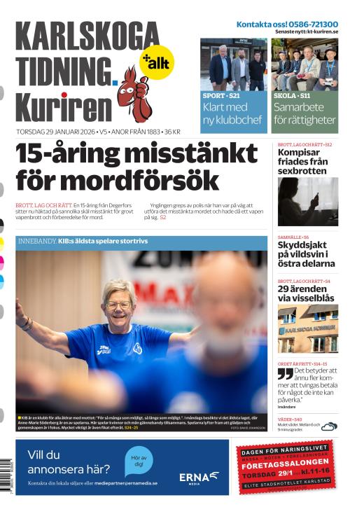 Karlskoga Tidning-Kuriren 29.1.2026