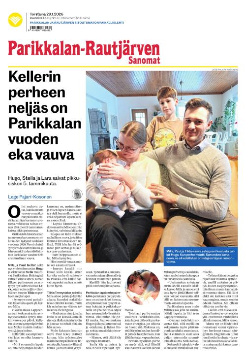 Parikkalan-Rautjärven Sanomat 29.1.2026