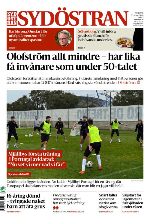 Sydöstran 29.1.2026