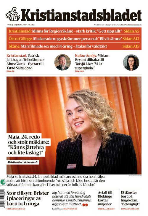 Kristianstadsbladet 29.1.2026