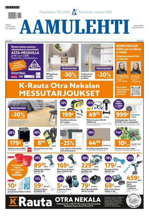 Aamulehti 30.1.2026
