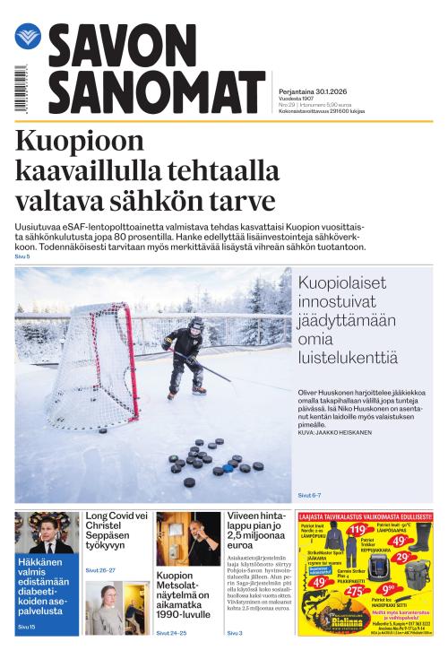 Savon Sanomat 30.1.2026