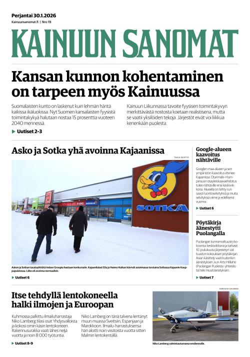 Kainuun Sanomat 30.1.2026