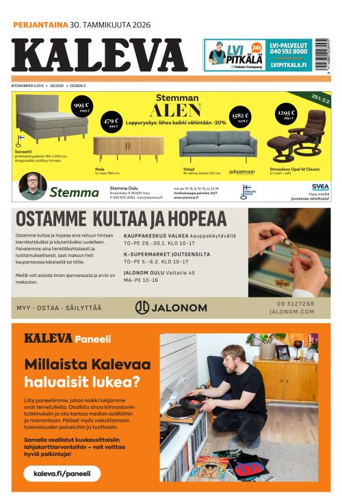 Kaleva 30.1.2026