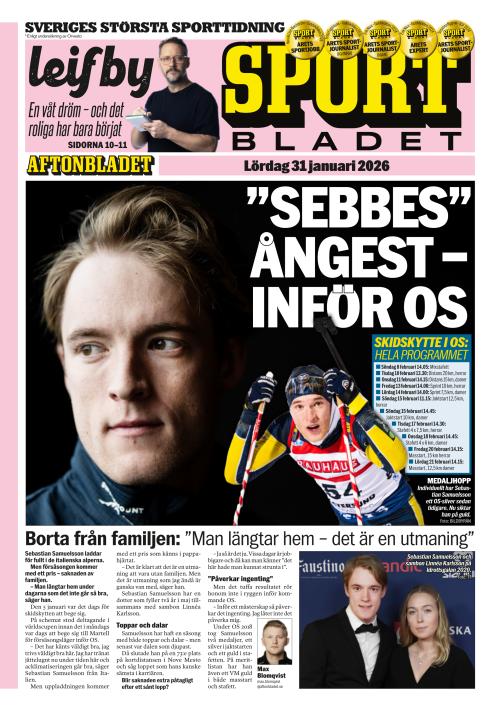 Aftonbladet Sportbladet 31.1.2026