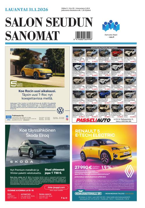 Salon Seudun Sanomat 31.1.2026