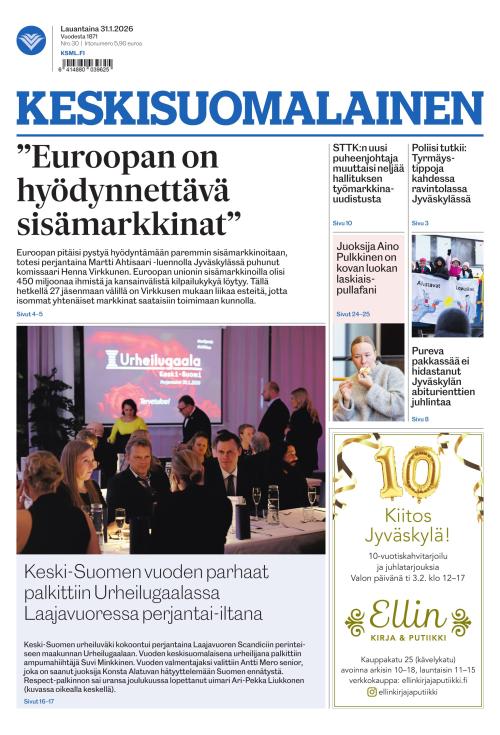 Keskisuomalainen 31.1.2026