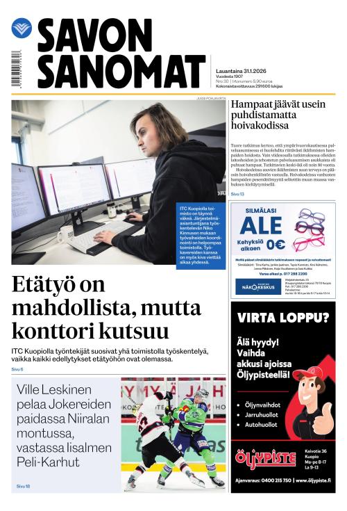 Savon Sanomat 31.1.2026