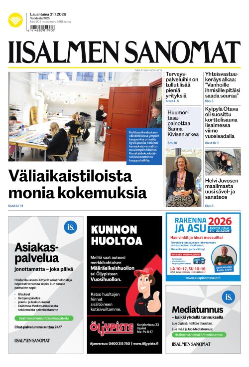 Iisalmen Sanomat 31.1.2026