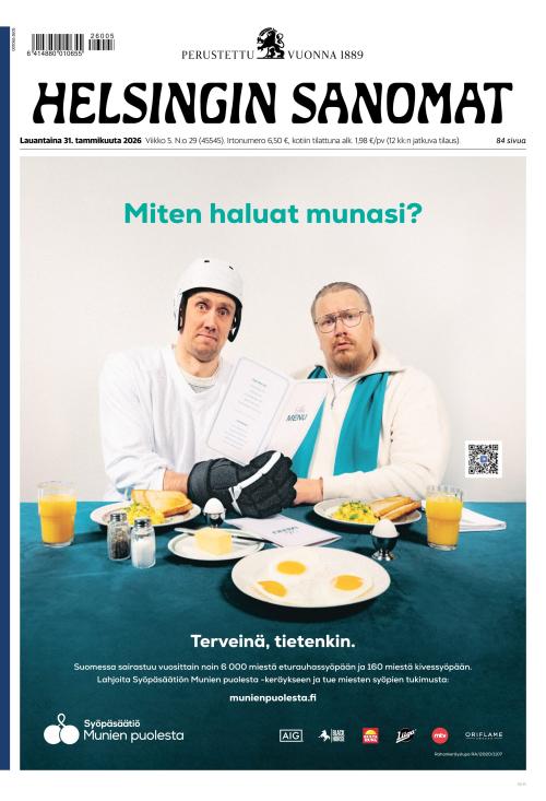 Helsingin Sanomat 31.1.2026
