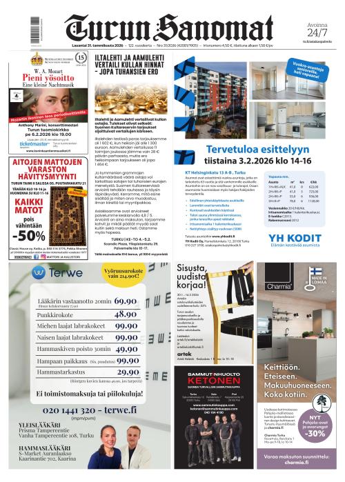 Turun Sanomat 31.1.2026