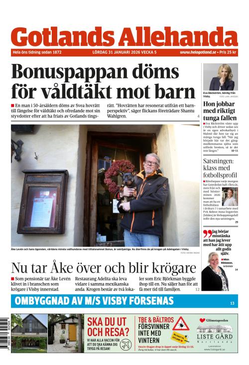 Gotlands Allehanda 31.1.2026