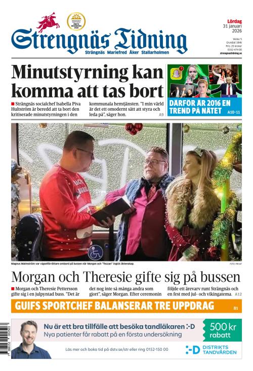 Strengnäs Tidning 31.1.2026