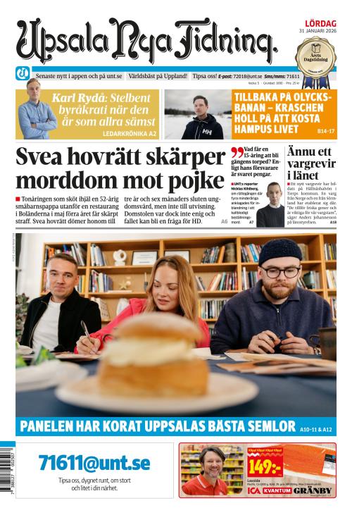 Upsala Nya Tidning 31.1.2026